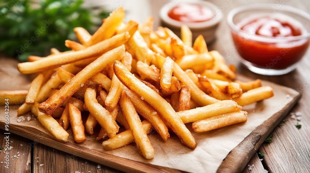 Golden, crispy fries served hot and ready to eat. This classic comfort food features perfectly cooked, golden-brown potato sticks with a crispy exterior and tender interior, Golden, crispy fries served hot and ready to eat. This classic comfort food features perfectly cooked, golden-brown potato sticks with a crispy exterior and tender interior,