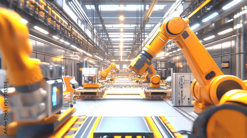 High-Tech Manufacturing Plant Innovations with Automation Robots