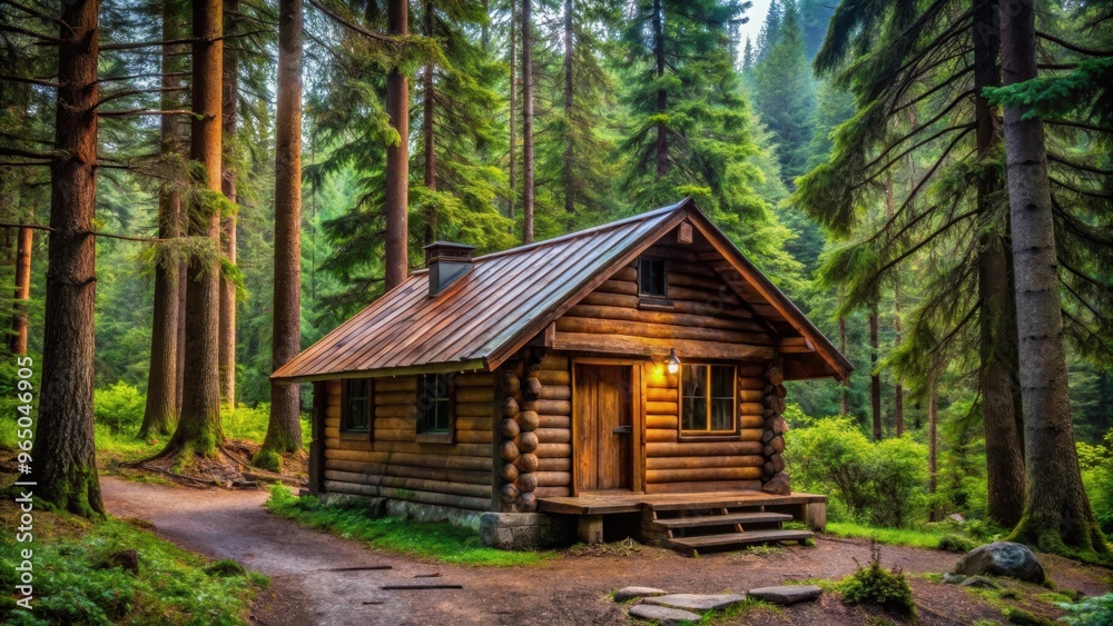 Cozy rustic wooden cabin tucked away in the forest , cabin, wood, rustic, cozy, forest, nature, getaway, retreat Cozy rustic wooden cabin tucked away in the forest , cabin, wood, rustic, cozy, forest, nature, getaway, retreat