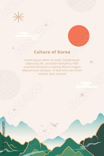 Korean traditional background
