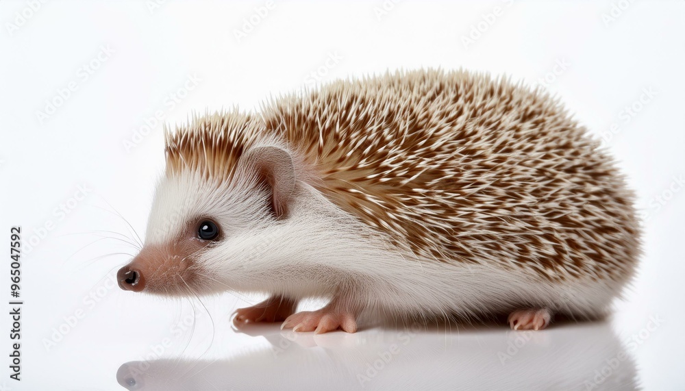 Obraz premium a small hedgehog, isolated on a white background