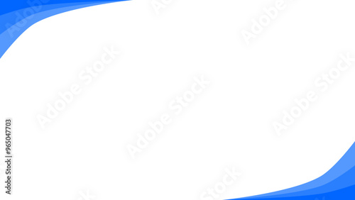 Background white with blue border. Vector can be used for banners, posters, power points, templates, slides, etc.