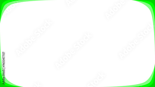 Background white with green border. Vector can be used for banners, posters, power points, templates, slides, etc.