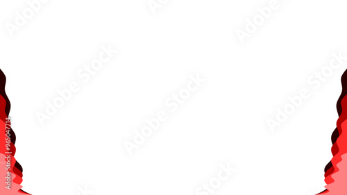 Free Download Background white with red border. Vector can be used for banners, posters, power points, templates, slides, etc. - GFXLoad