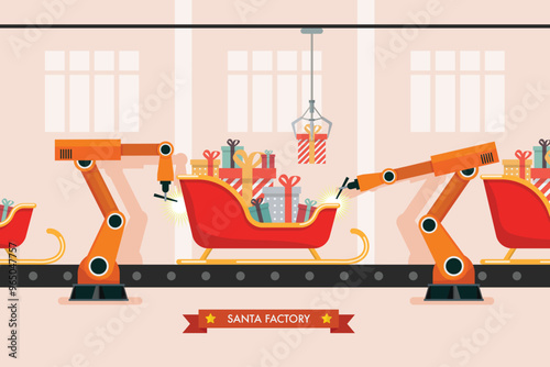 Santa sleigh production manufacturing