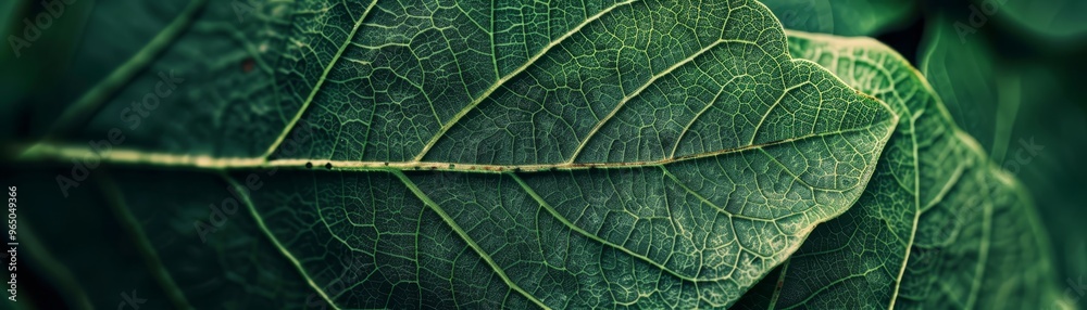 Close up of Green Leaf Veins Macro Photography Close up of Green Leaf Veins Macro Photography
