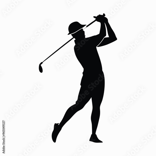 free vector golf player design


