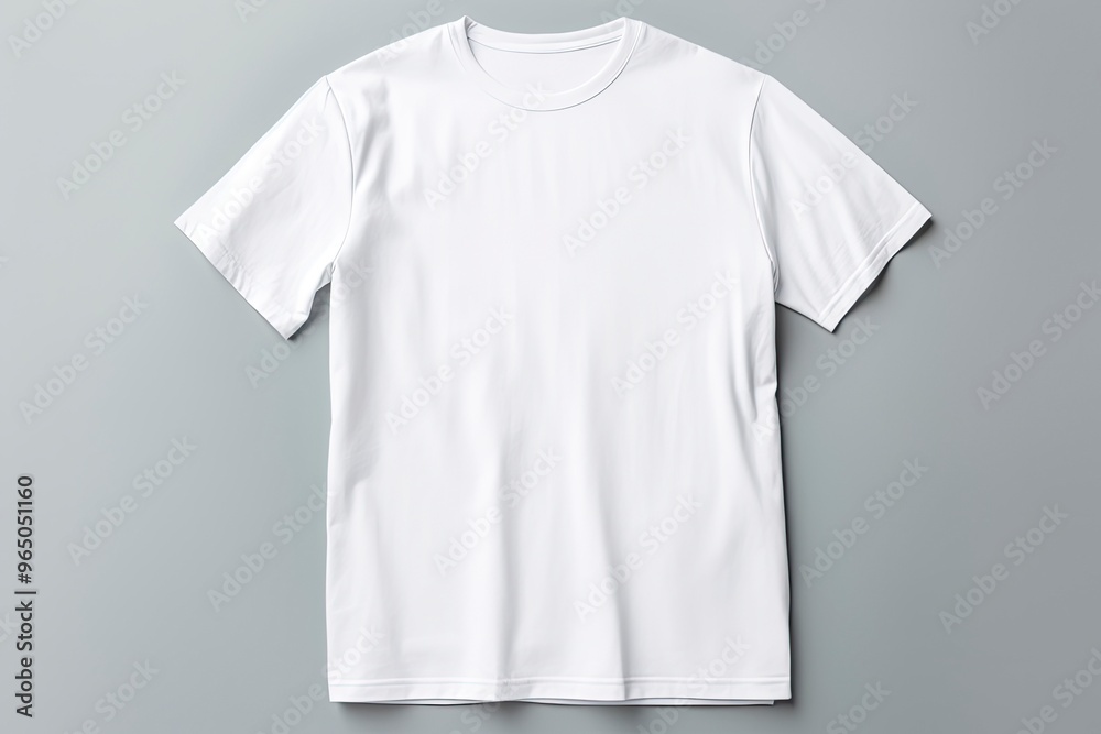 plain white t-shirt isolated, one color background with generative ai plain white t-shirt isolated, one color background with generative ai