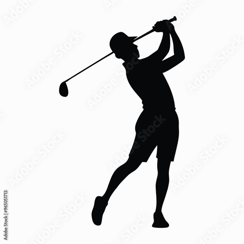 free vector golf player design

