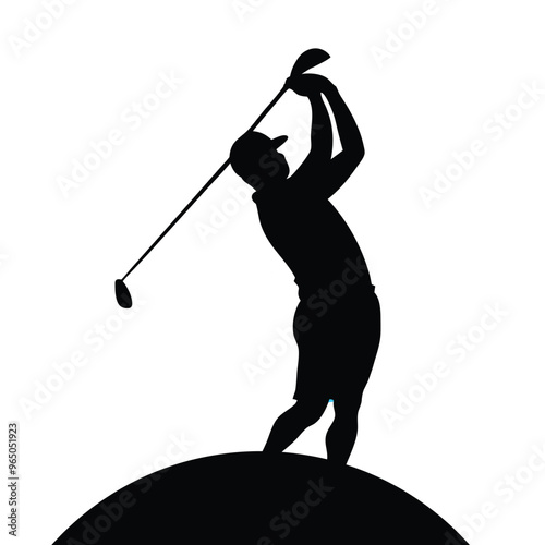 free vector golf player design

