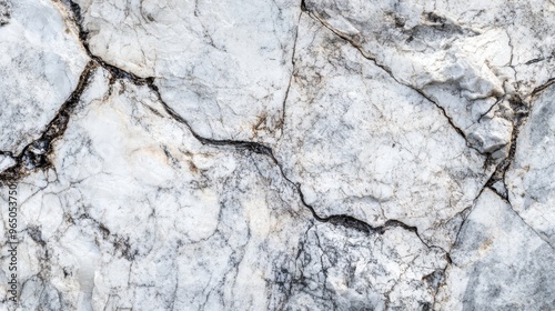 White Cracked Rock Texture Background