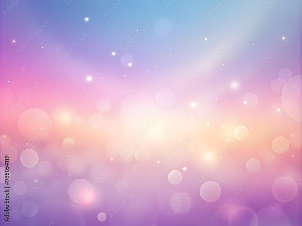 Ethereal Foggy Sky with Blurred Pastel Gradient, Shades of Pink and Purple smooth textured Background