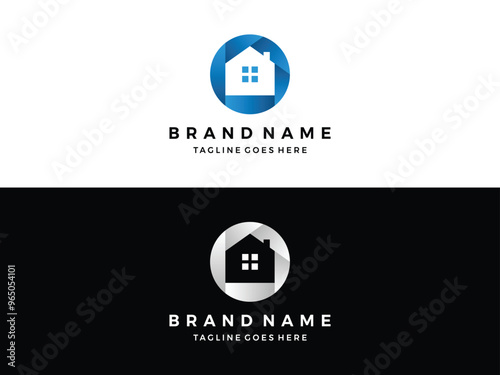 abstract real estate logo icon vector illustration