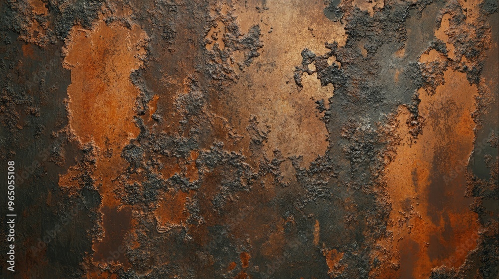 Rusted Metal Texture Background Oxidized Copper and Iron Surface Rusted Metal Texture Background Oxidized Copper and Iron Surface