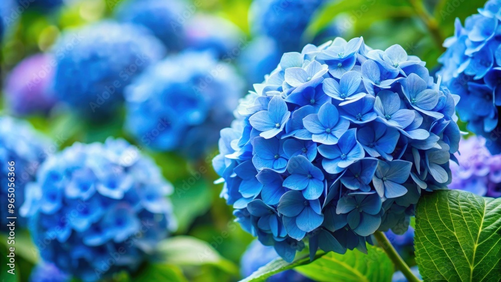 Blue hydrangea flowers blooming in a garden, blue, hydrangea, flowers, bloom, garden, plant, botanical, nature, vibrant, petals Blue hydrangea flowers blooming in a garden, blue, hydrangea, flowers, bloom, garden, plant, botanical, nature, vibrant, petals