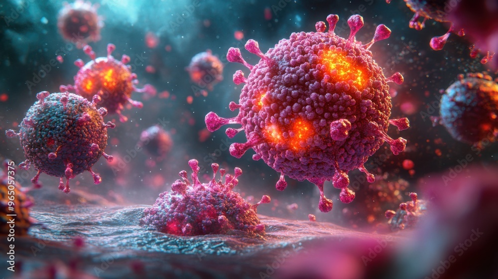 Microscopic View of Coronavirus Microscopic View of Coronavirus