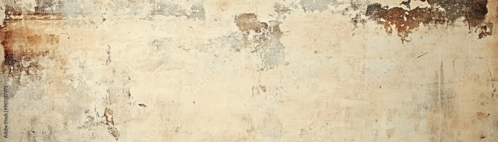Obraz premium Weathered Beige Wall Texture Background