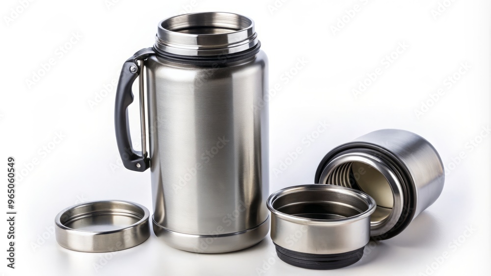 A thermally insulated container with a narrow neck, designed to preserve liquid temperatures for extended periods of A thermally insulated container with a narrow neck, designed to preserve liquid temperatures for extended periods of