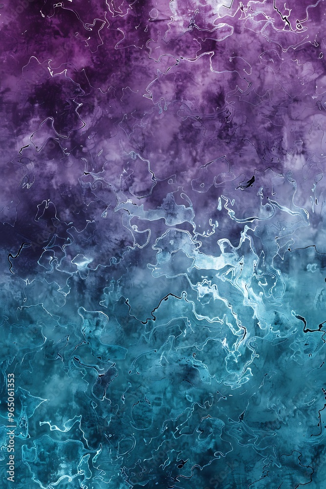 Fototapeta premium Gradient background blending from teal to purple