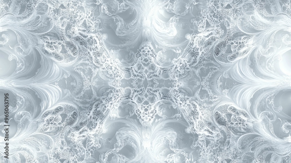 Abstract Pattern with White Swirls on Grey Background Abstract Pattern with White Swirls on Grey Background