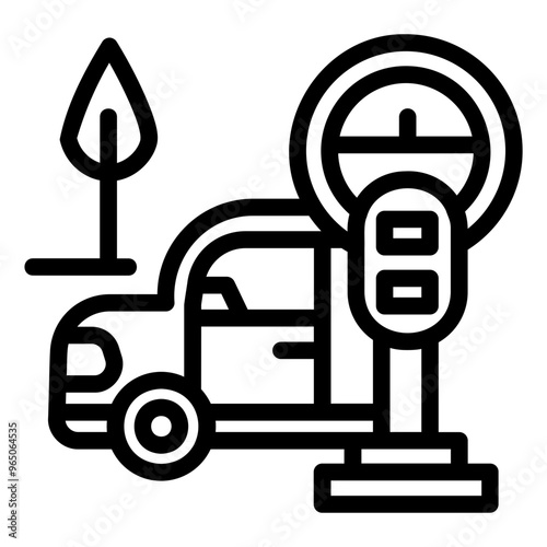 parking Line Icon