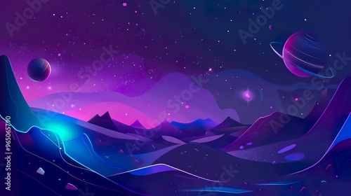 Vector_illustration_galaxy_night_sky_Space_background