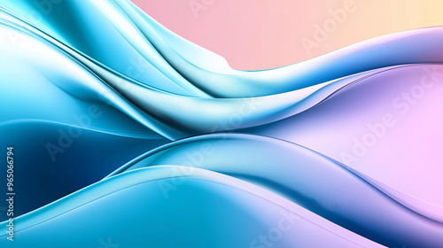 3D render abstract waves background