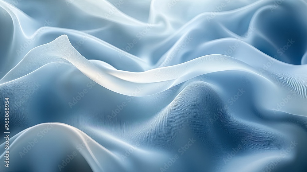 Abstract Blue and White Wavy Texture Abstract Blue and White Wavy Texture