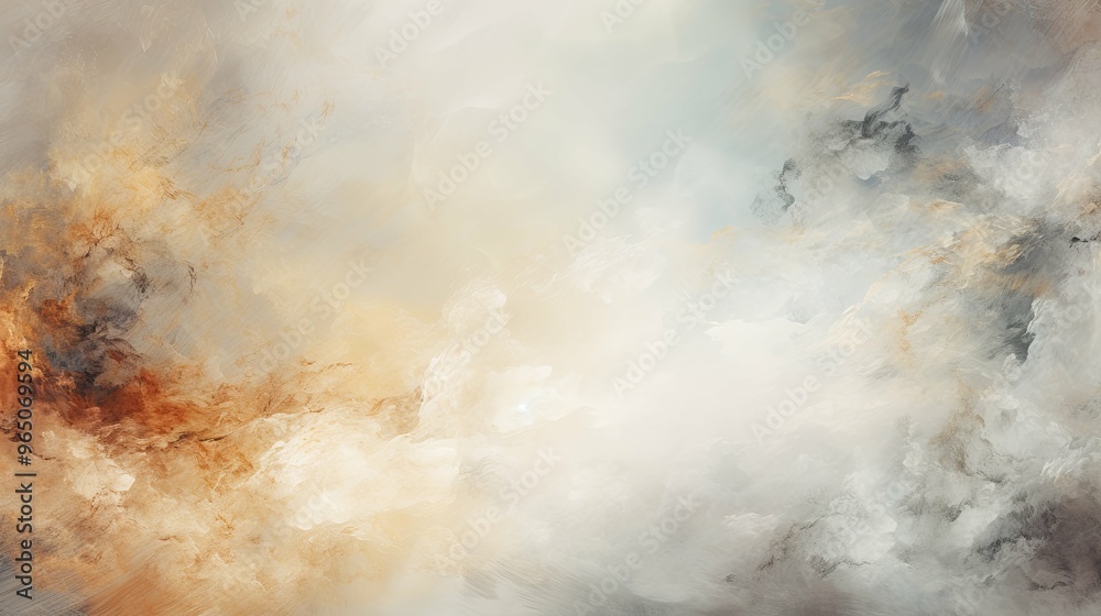 Abstract Painting with Swirling Colors and Textures Abstract Painting with Swirling Colors and Textures