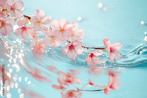 pink cherry blossom in spring