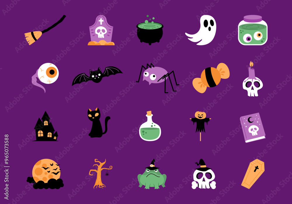 Halloween Element Illustration Element Set Halloween Element Illustration Element Set