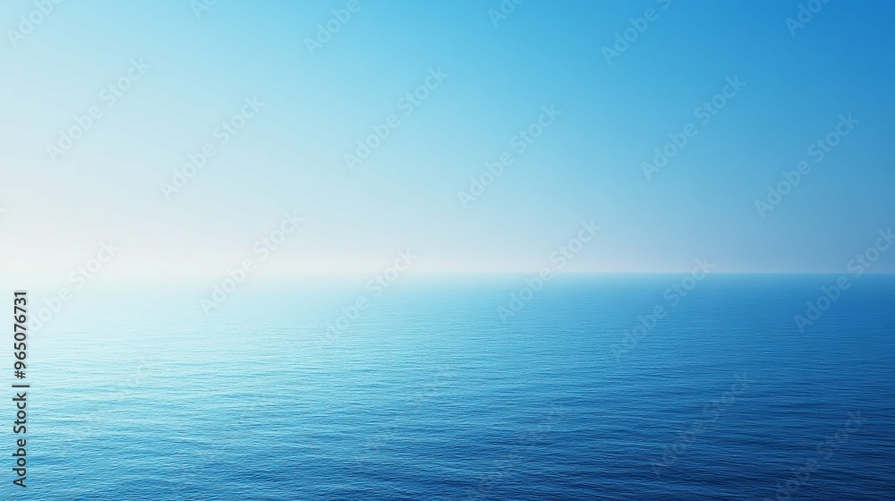 Tranquil Blue Ocean with a Clear Sky Tranquil Blue Ocean with a Clear Sky