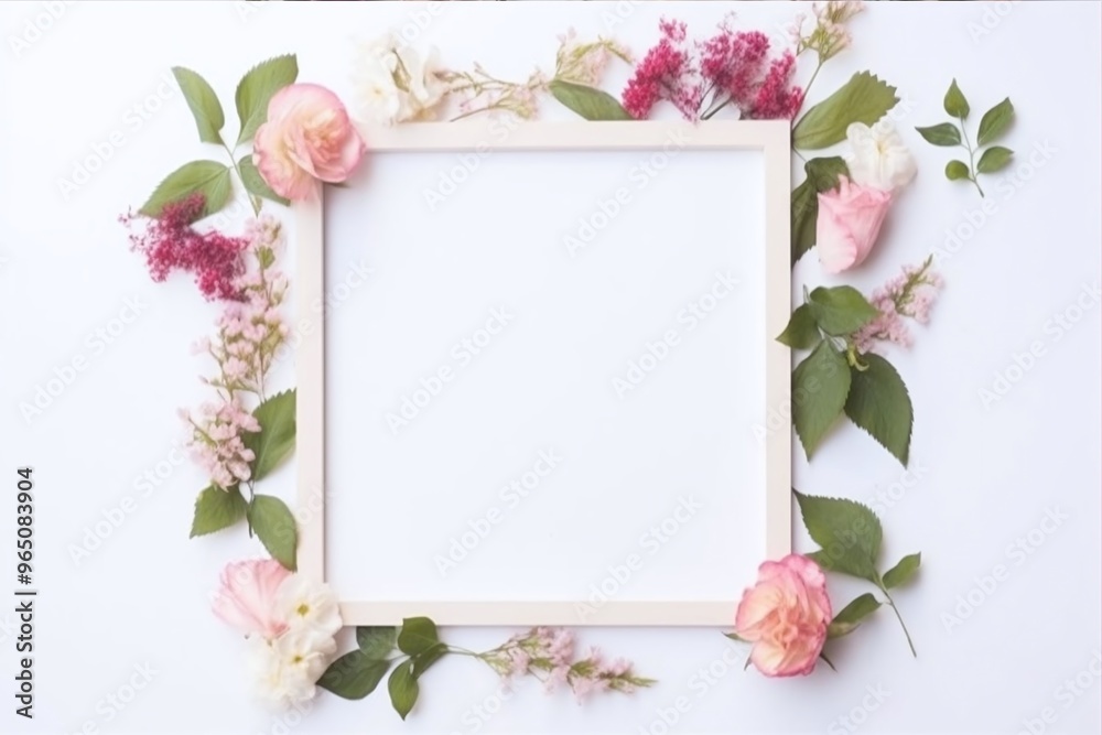 a framed picture of flowers and a frame with a white frame a framed picture of flowers and a frame with a white frame