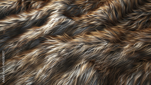 Soft fur texture with uniform patterns and natural color gradient