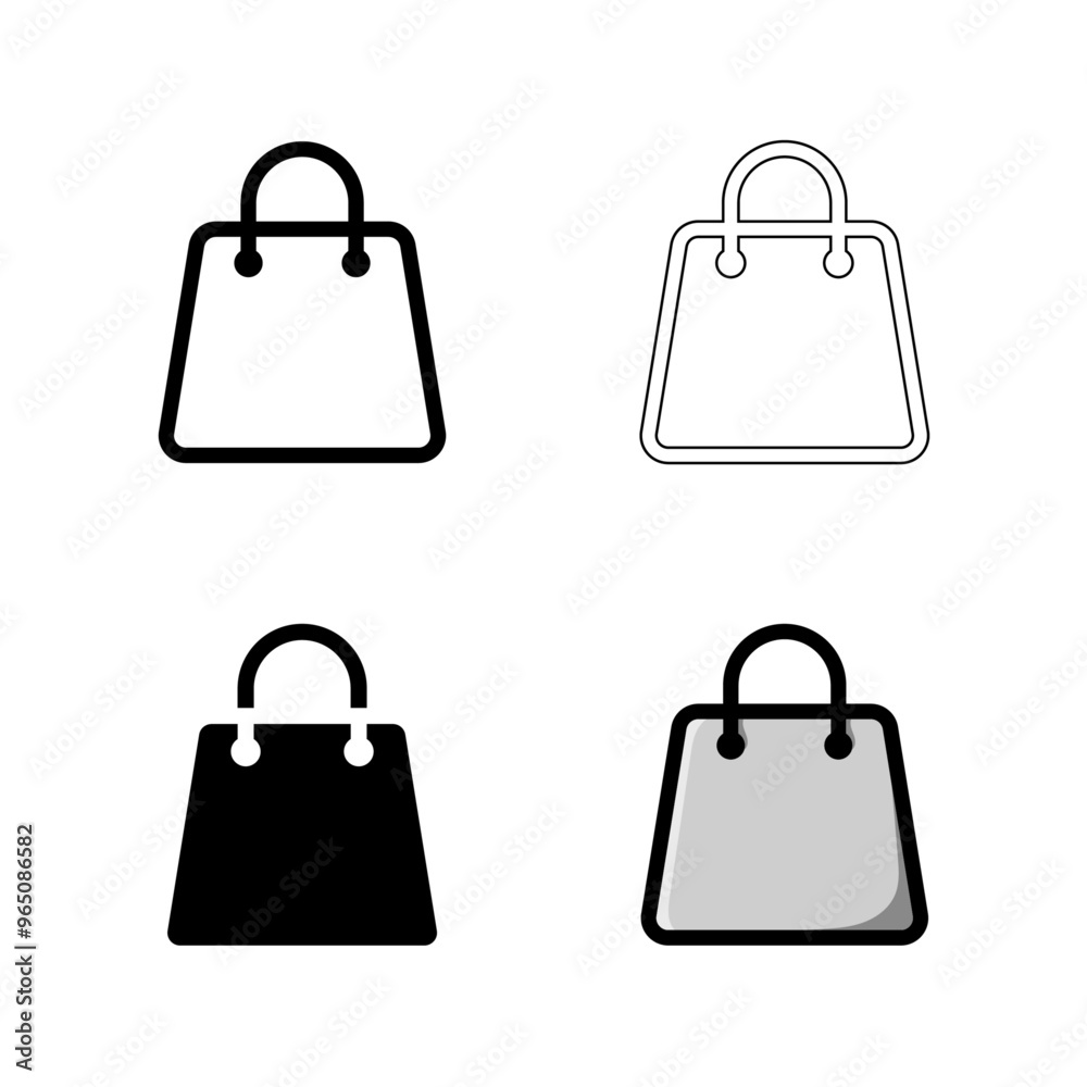 Shopping bag icon stock vector