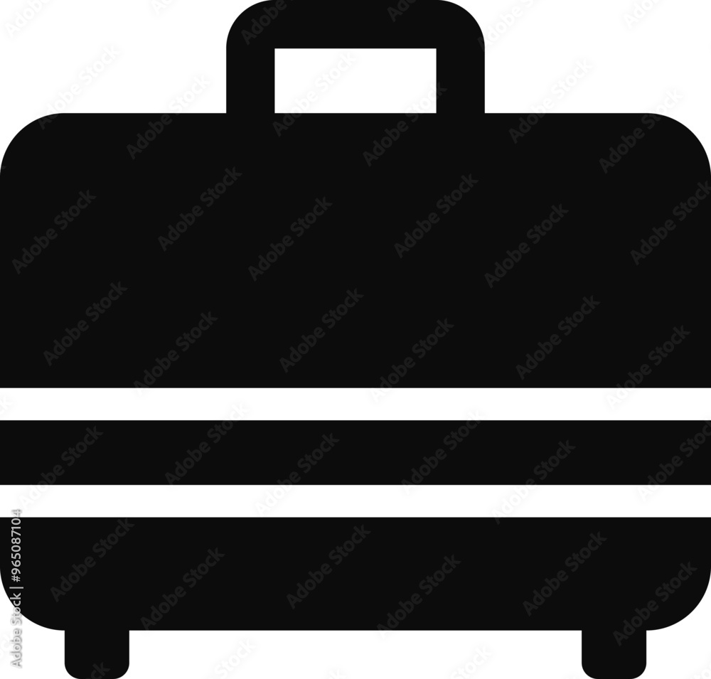 Rounded filled Travel Bag Icon Rounded filled Travel Bag Icon