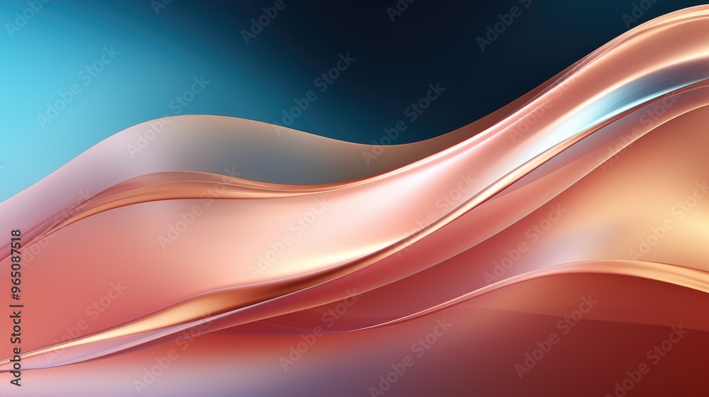 Abstract background with flowing lines in shades of pink and blue. The smooth, glossy surface creates a sense of movement and depth. Abstract background with flowing lines in shades of pink and blue. The smooth, glossy surface creates a sense of movement and depth.