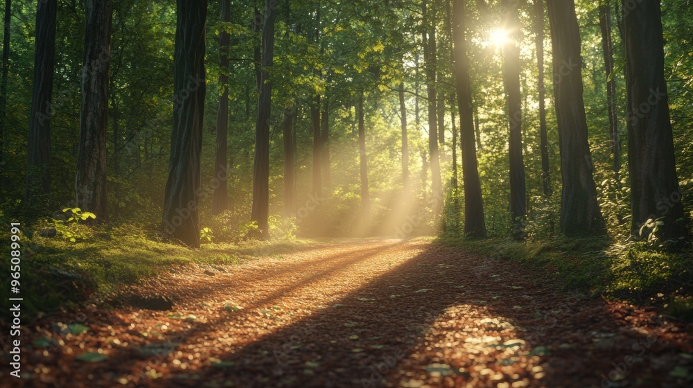 Obraz premium morning in the forest