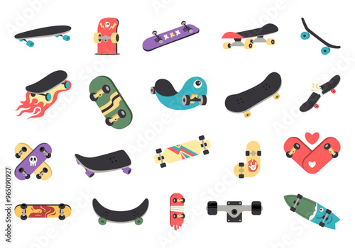 Hand Drawn Skateboard Illustration Element