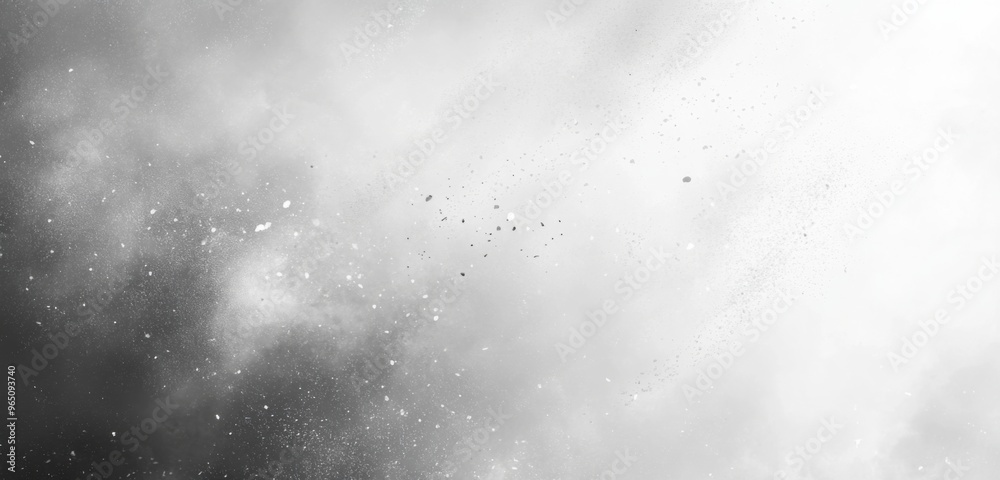 White Background with Grey Gradient, Grainy and Blurry Silver Texture, Monochrome Digital Effect White Background with Grey Gradient, Grainy and Blurry Silver Texture, Monochrome Digital Effect