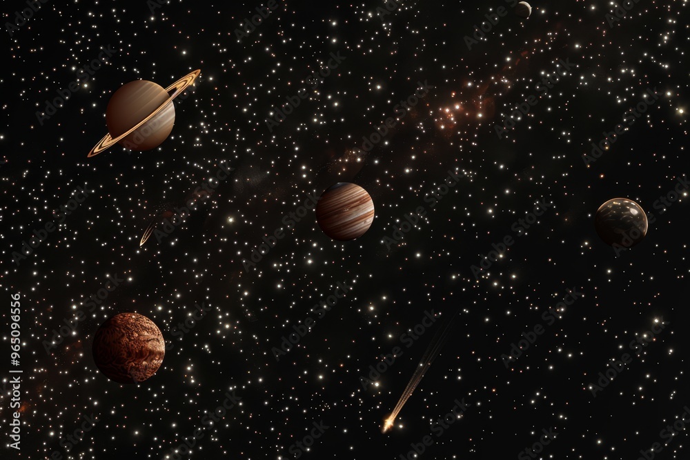 Naklejka premium Beautiful Outer Space View