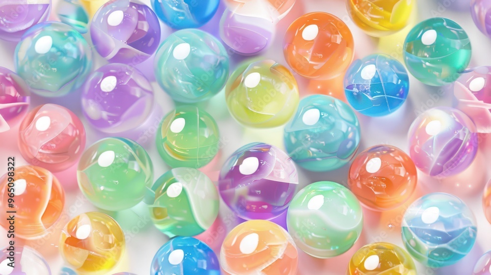 Playful, seamless pattern of pastel-colored bubbles floating against a soft pink background. The spheres have a glossy, translucent appearance, adding a fun and whimsical touch. Playful, seamless pattern of pastel-colored bubbles floating against a soft pink background. The spheres have a glossy, translucent appearance, adding a fun and whimsical touch.