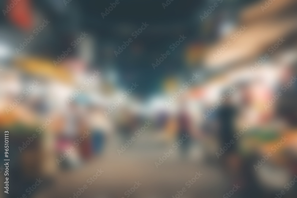 Blur image of night market festivals, Abstract Background and bokeh light Blur image of night market festivals, Abstract Background and bokeh light