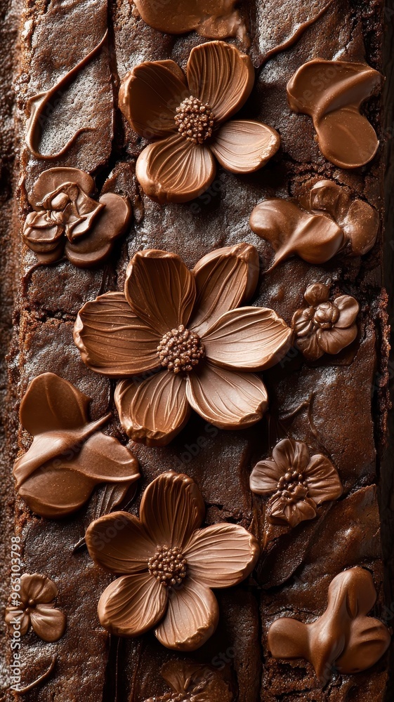 Playful brownie design featuring textured patterns for added depth and whimsy. Playful brownie design featuring textured patterns for added depth and whimsy.