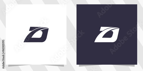 letter d logo design vector