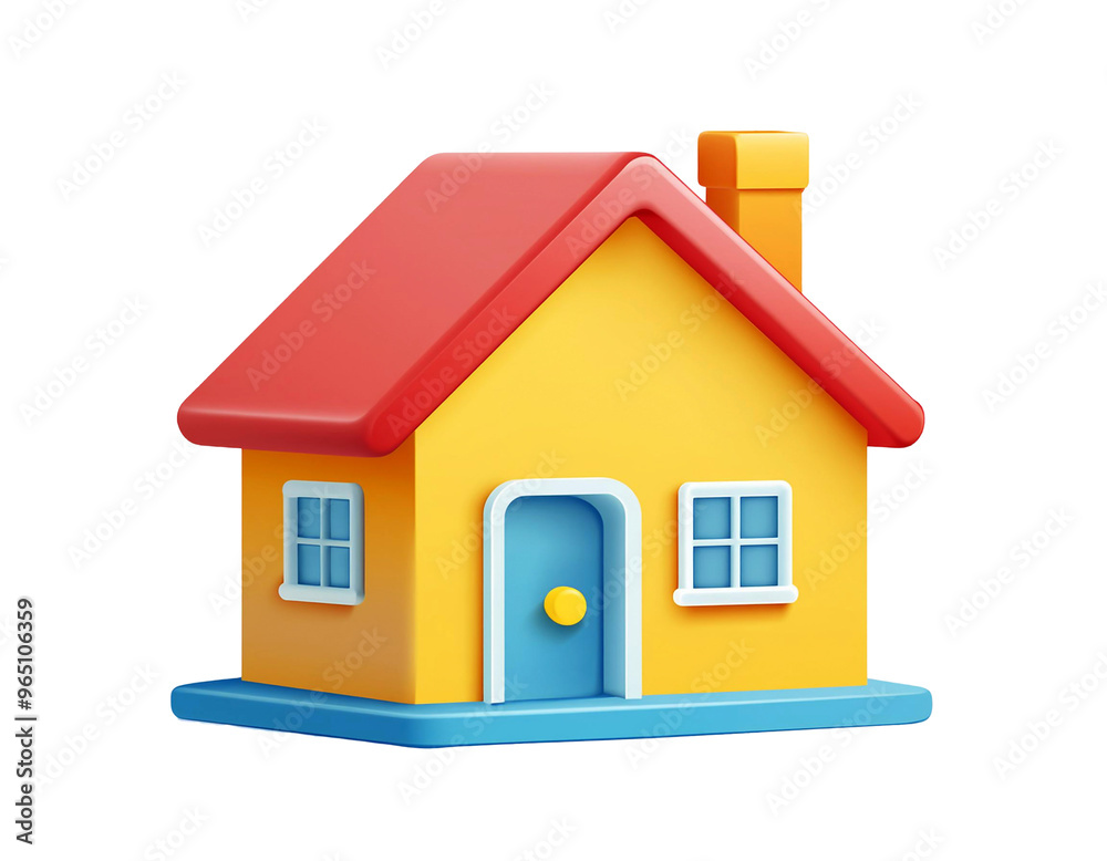 3D Property House Icon 3D Property House Icon