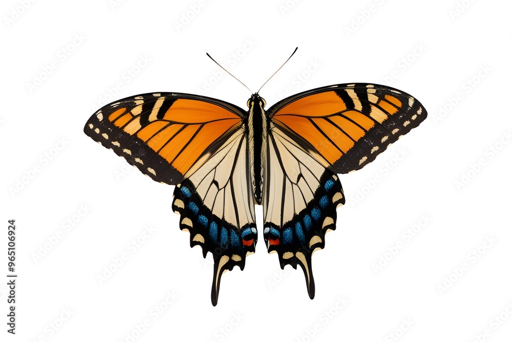 Obraz premium PNG Flying plain tiger butterflies butterfly animal insect.