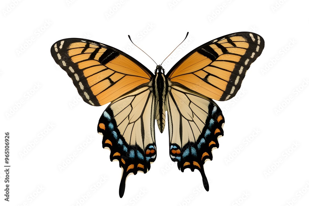 Obraz premium PNG Flying plain tiger butterflies butterfly animal insect.