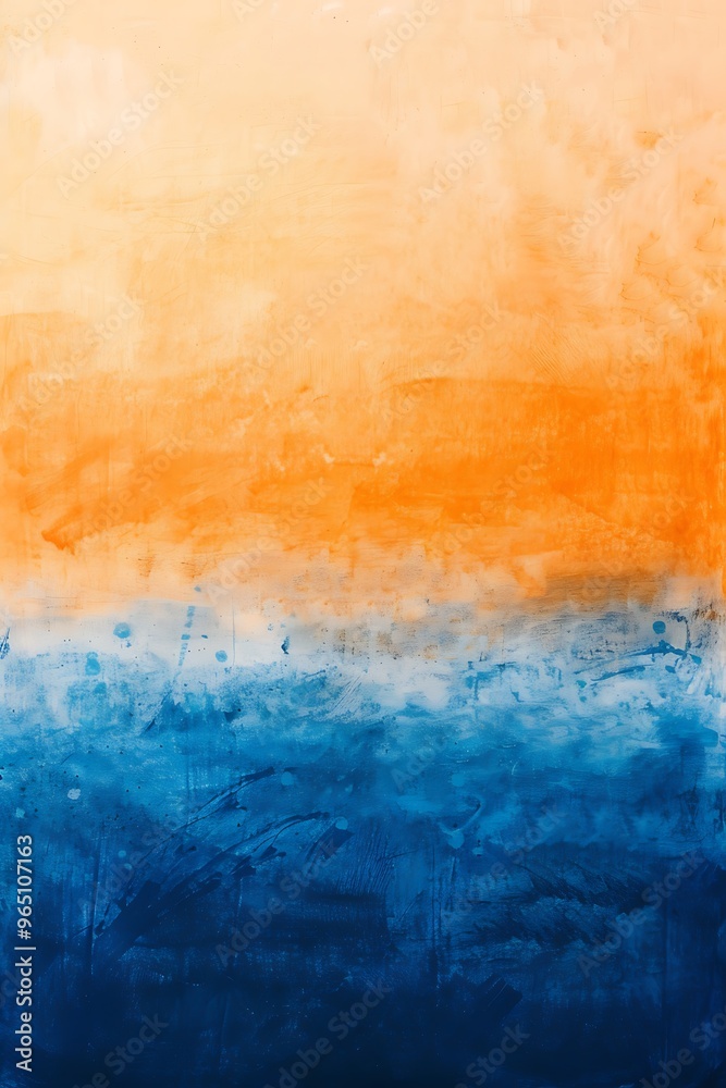 Obraz premium Gradient background blending from orange to blue