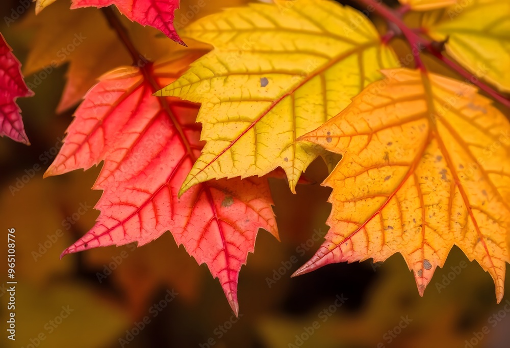Autumn leaves in vibrant shades of red, orange, and yellow. Autumn leaves in vibrant shades of red, orange, and yellow.